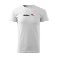 T-SHIRT ♂ | HEARTBEAT - CLASSIC | L | WEISS | VORDERSEITE...