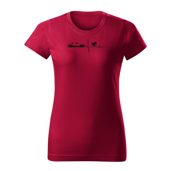 T-SHIRT ♀ | HEARTBEAT - CLASSIC | XXL | MARLBOROROT | VORDERSEITE | MAZDA/MX5/ND