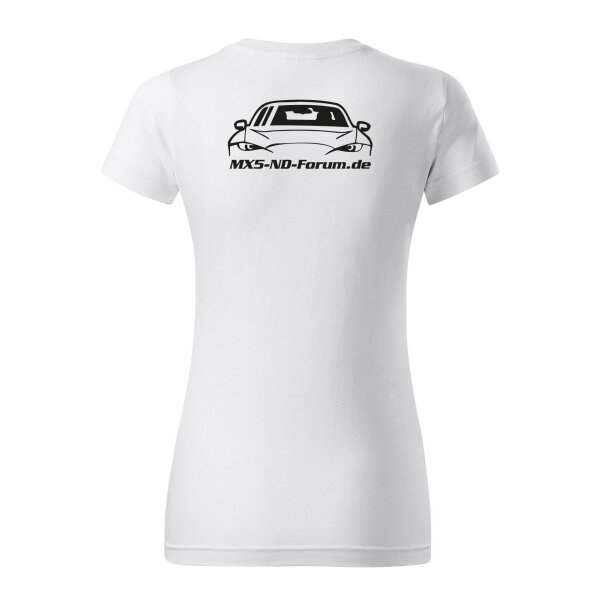 T-SHIRT ♀ | ND-FORUM | S | WEISS | RÜCKSEITE | MAZDA/BASIC