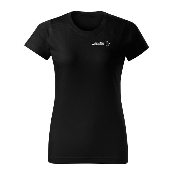 T-SHIRT ♀ | ND-FORUM | XXL | SCHWARZ | VORDERSEITE | MAZDA/BASIC