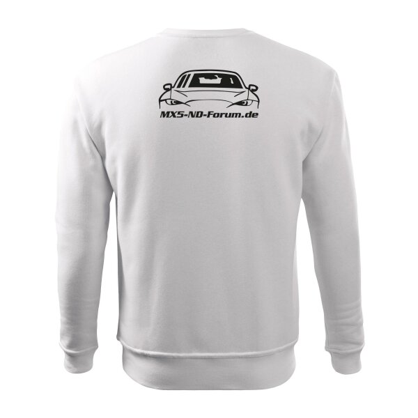 SWEATSHIRT ♂ | ND-FORUM | S | WEISS | RÜCKSEITE | MAZDA/BASIC