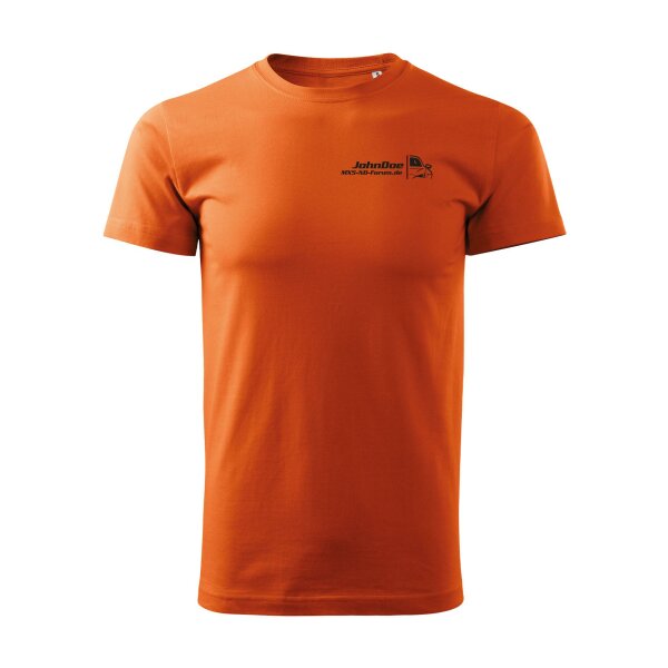 T-SHIRT ♂ | ND-FORUM | L | ORANGE | VORDER&RÜCKSEITE | MAZDA/BASIC