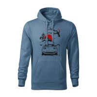 11/23 | HOODIE ♂ | NOVEMBER | XL | DENIM | VORDERSEITE |...