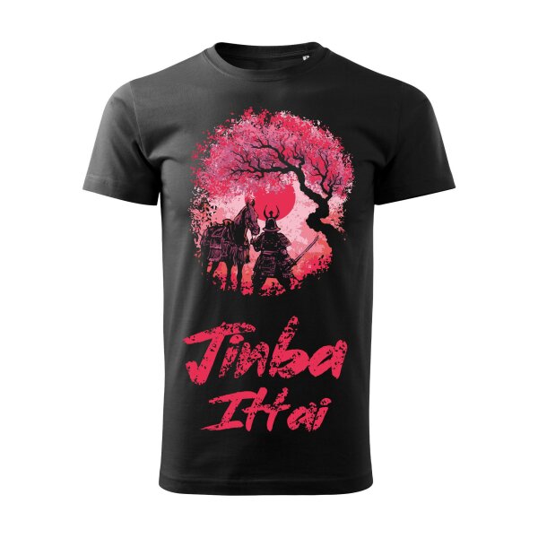 T-SHIRT ♂ | JINBA ITTAI NEO | S | SCHWARZ | VORDERSEITE | MAZDA/MX5