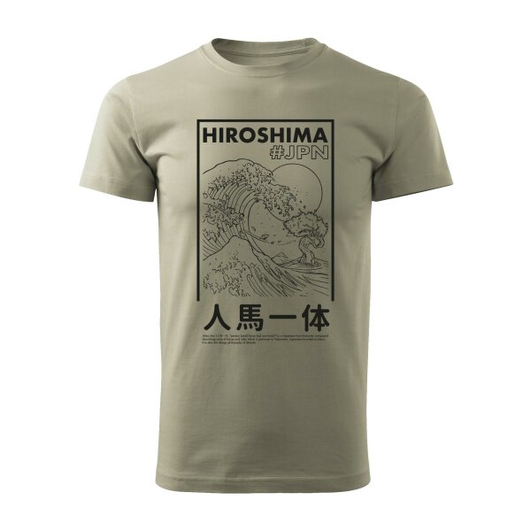 10/23 | T-SHIRT ♂ | OKTOBER  | XL | HELLKHAKI | VORDERSEITE | MAZDA/MX5