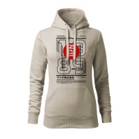 01/24 | HOODIE ♀ | JANUAR | M | EISGRAU | VORDERSEITE |...