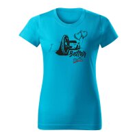 02/24 | T-SHIRT ♀ | FEBRUAR | XL | TUERKISBLAU |...