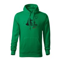 02/24 | HOODIE ♂ | FEBRUAR | L | GRASGRUEN | VORDERSEITE...