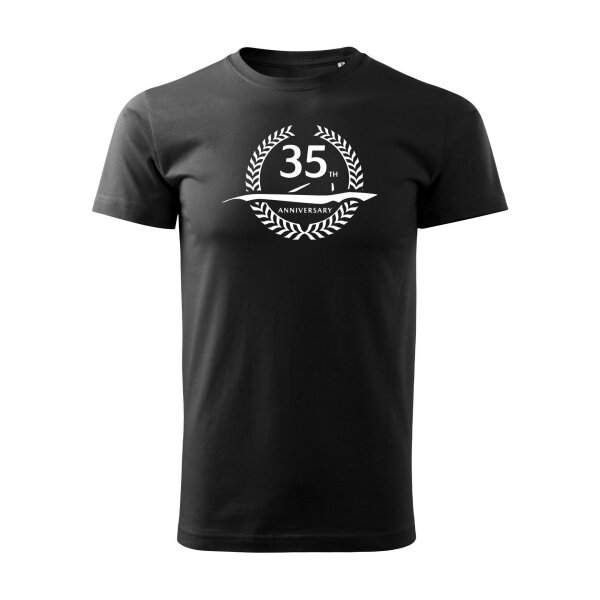 T-SHIRT ♂ | ROADSTER 35-jährigen Jubiläum | S | schwarz | Vorderseite | mazda/mx5