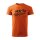 T-SHIRT ♂ | NICHT THERAPIERBAR | S | orange | Vorderseite | mazda/mx5