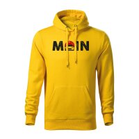 HOODIE ♂ | MOIN | L | gelb | Vorderseite | mazda/mx5/nd