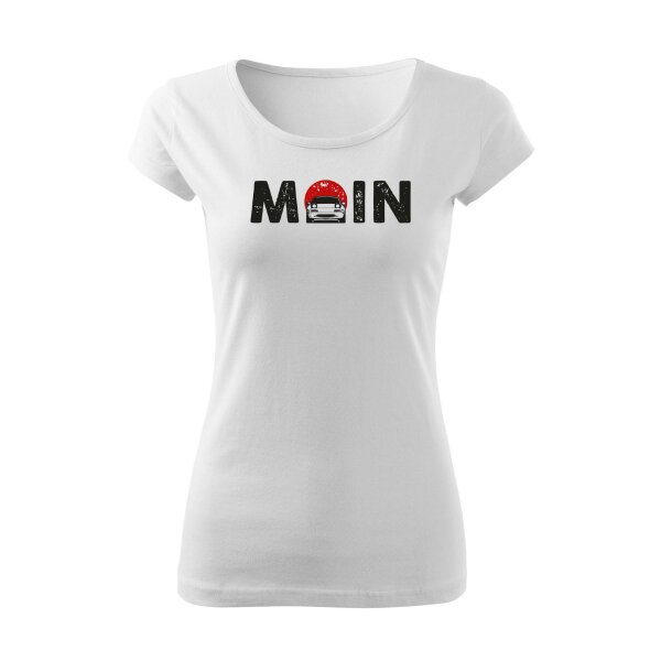 T-SHIRT ♂ | BOATNECK | MOIN | S | weiss | Vorderseite | mazda/mx5/na