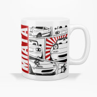 TASSE | COMIC 2.0 | weiss | mazda/mx5/na