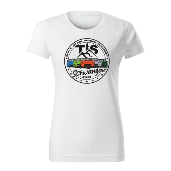 T-SHIRT ♀ | TiS 2025 | MX-5 | S | weiss | Vorderseite | mazda/mx5