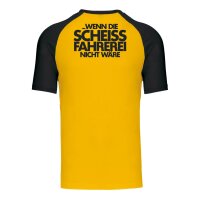 T-SHIRT ⚥ | ES KÖNNTE SO ... | S | gelb | Vorderseite/Rückseite | mazda/mx5