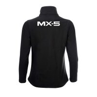 SOFTSHELL ♀ | BASIC | MX-5 | S | schwarz | Vorderseite/Rückseite | mazda/mx5/na